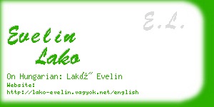 evelin lako business card